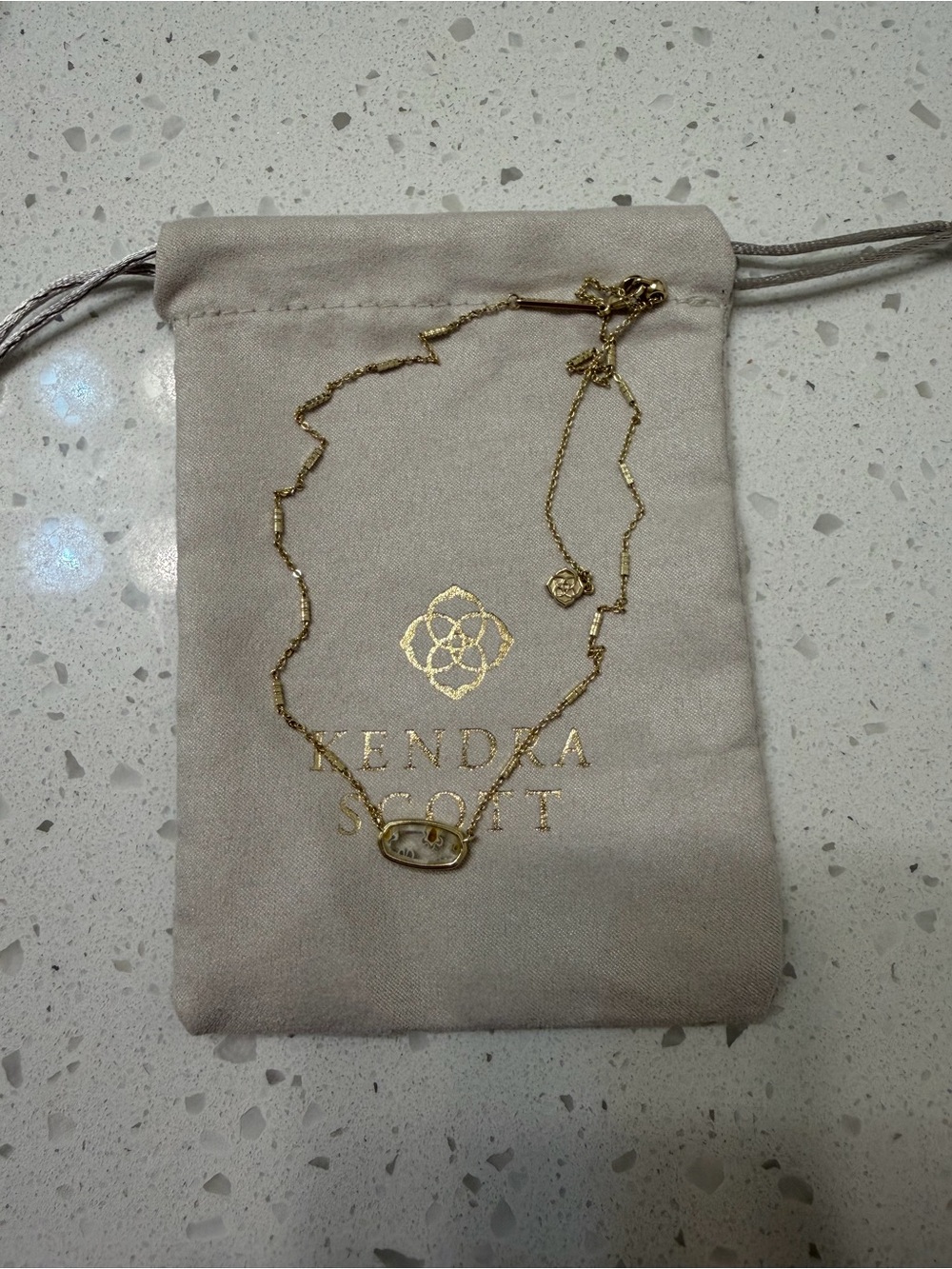Kendra Scott Gold Mosaic Satellite Chain Necklace